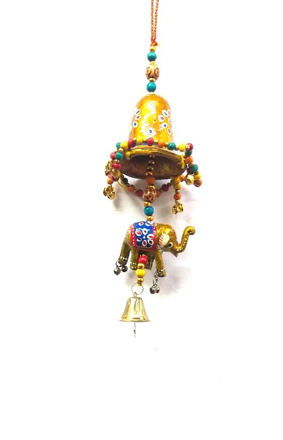 Elephant Hanging Under Umbrella Traditional Indian Handicrafts From Tamrapatra