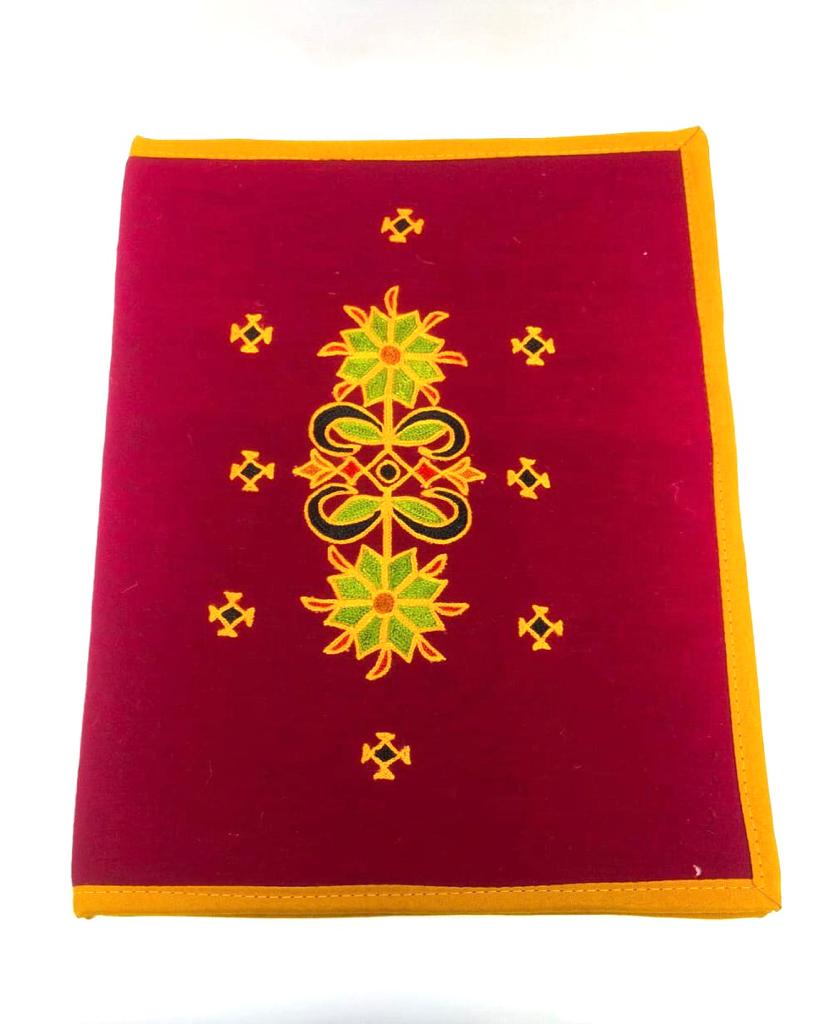 Embroidery Handmade Files To Store Documents Ethnic Collection By Tamrapatra