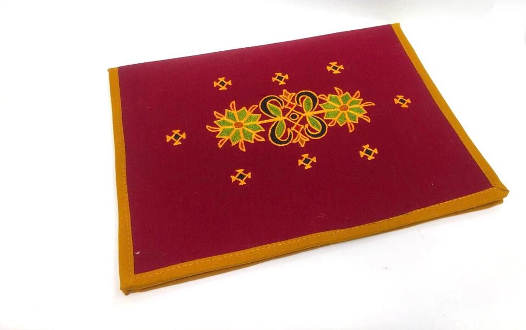 Embroidery Handmade Files To Store Documents Ethnic Collection By Tamrapatra