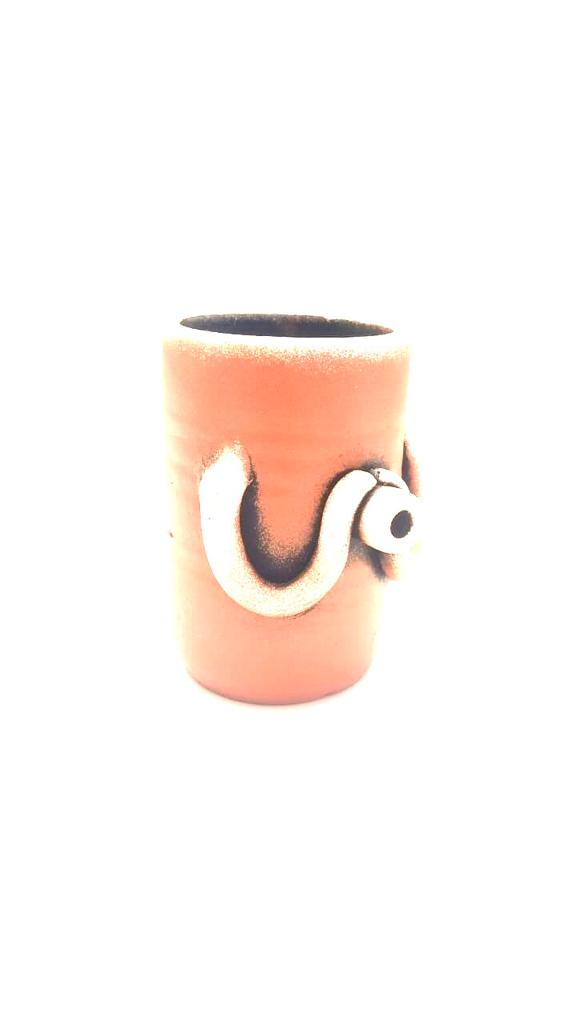 Telescope Holding Pots Sweet Terracotta Art Planters Decoration From Tamrapatra