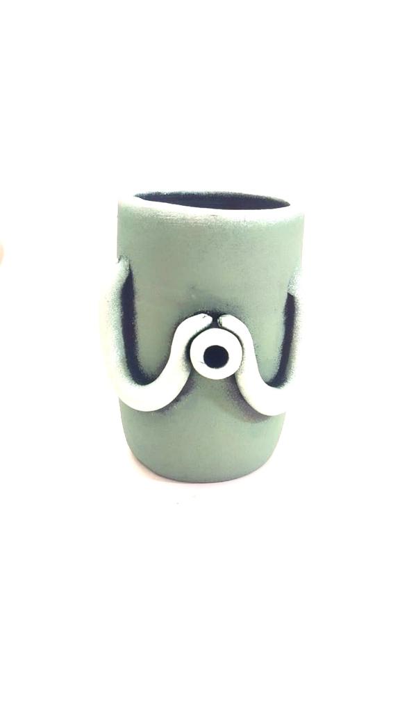 Telescope Holding Pots Sweet Terracotta Art Planters Decoration From Tamrapatra