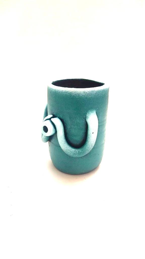 Telescope Holding Pots Sweet Terracotta Art Planters Decoration From Tamrapatra