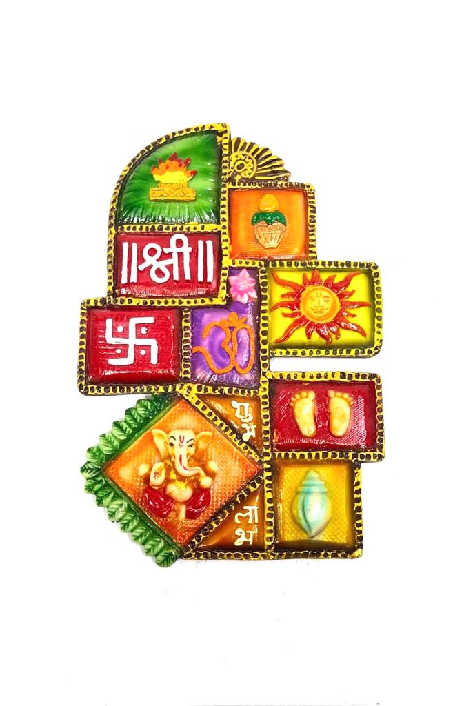Vastu Frame Resin Art Colorful Handcrafted Decorative Hanging By Tamrapatra