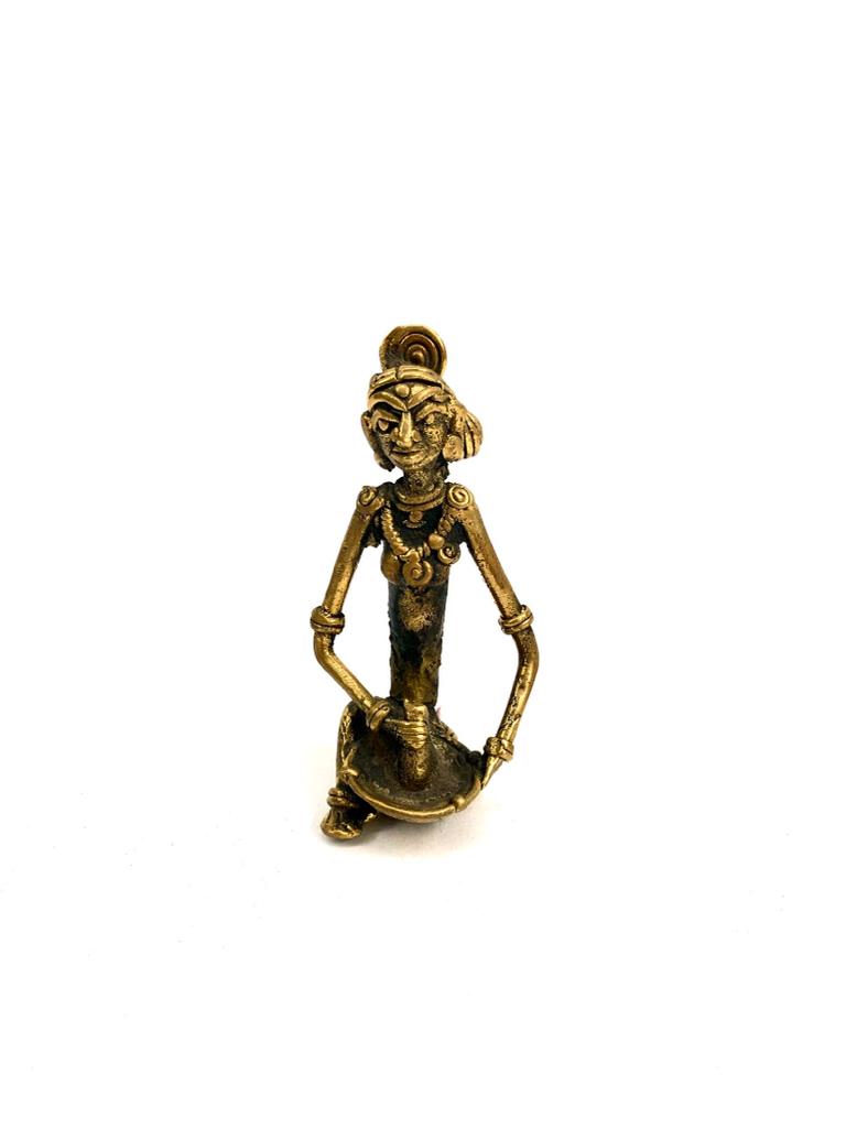 Human Figurines Daily Activities Lost Wax Brass Art By Rural Artisans Tamrapatra