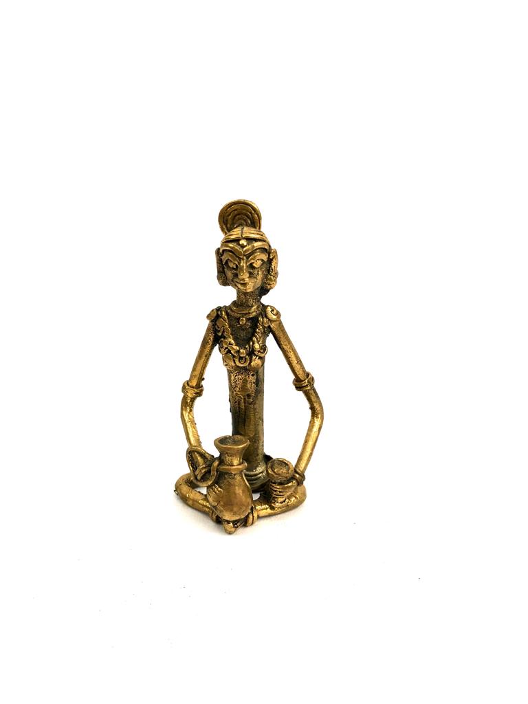 Human Figurines Daily Activities Lost Wax Brass Art By Rural Artisans Tamrapatra