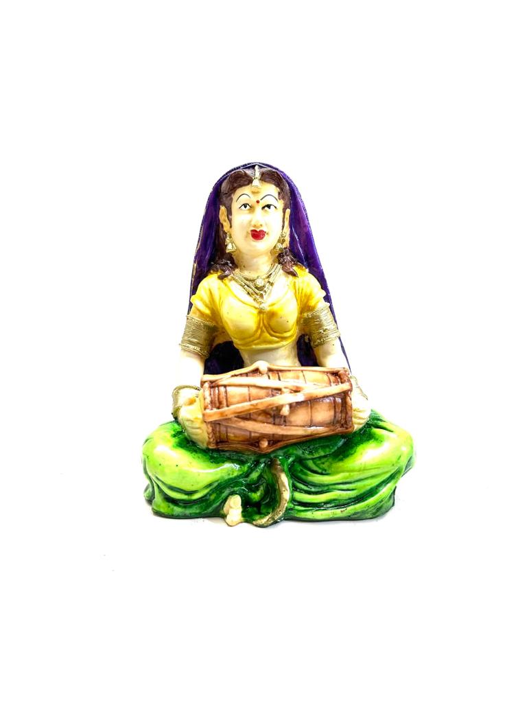 Lady Musician Villagers Exclusive Theme Figurines Various Design Tamrapatra