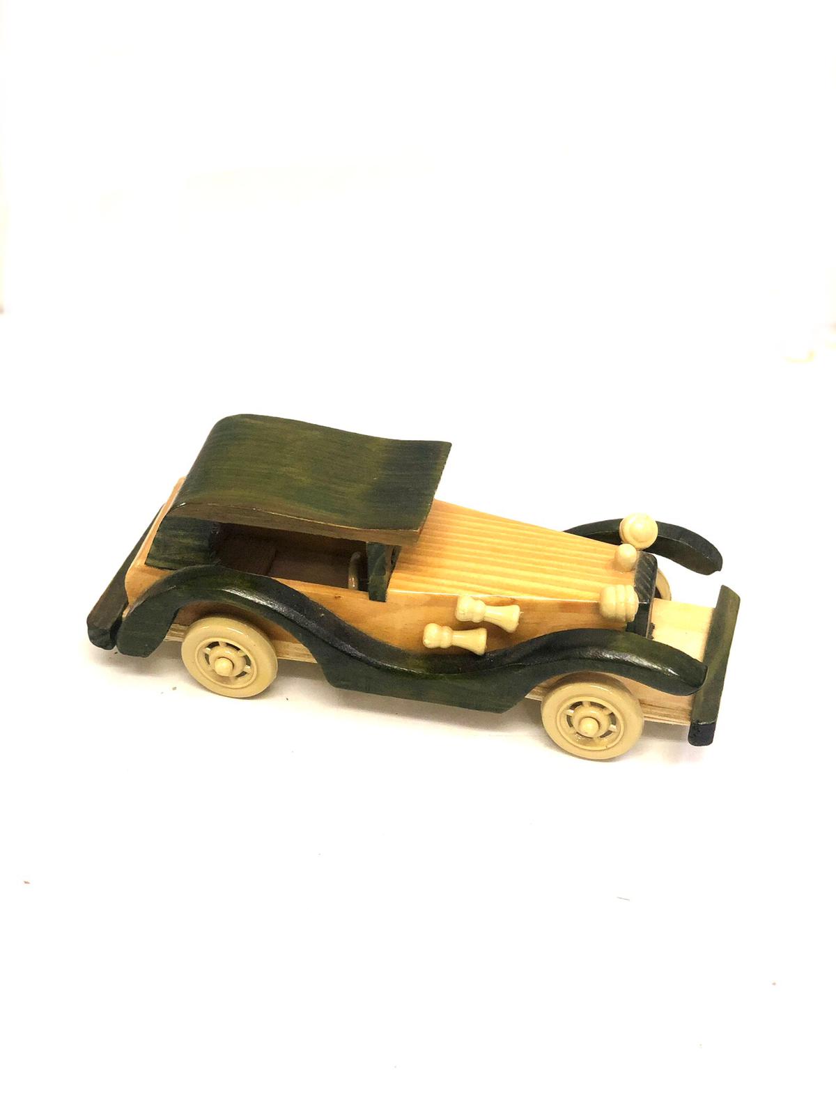 Wooden Vintage Car Collection Handcrafted Home Décor Artefacts Tamrapatra