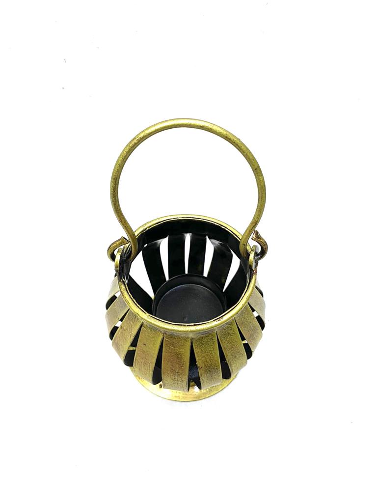 Round Tea Light Hanging Old Vintage Collection Traditional Style By Tamrapatra