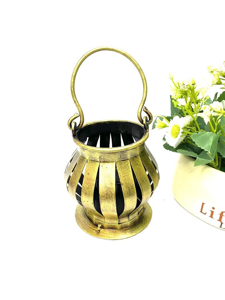 Round Tea Light Hanging Old Vintage Collection Traditional Style By Tamrapatra