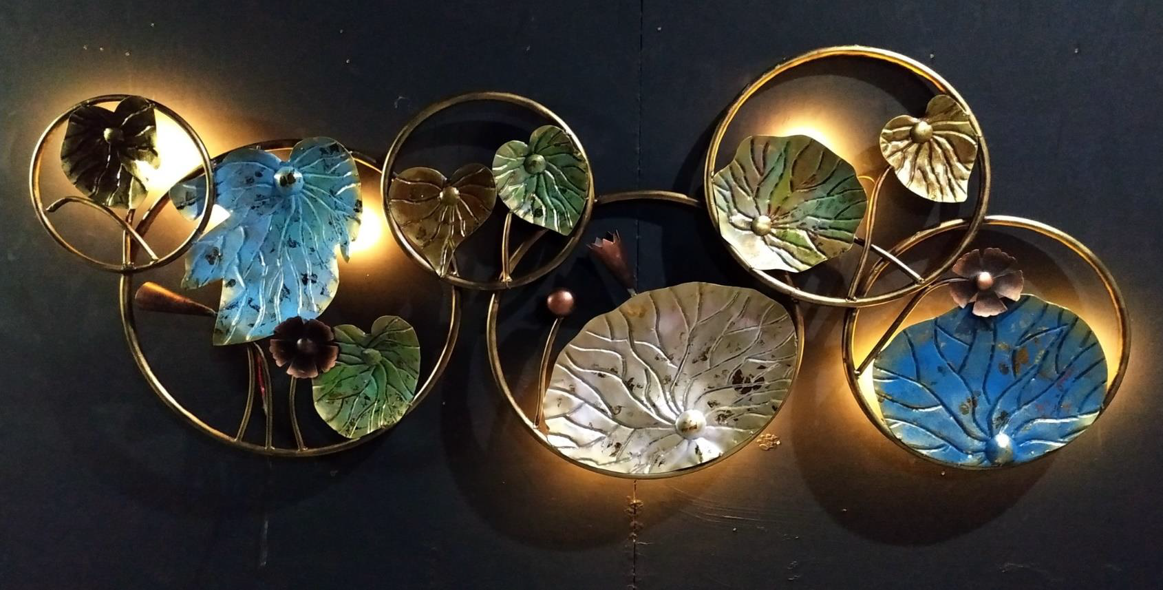 Nature Based Theme With Striking LED Lights Wall Décor Exclusively At Tamrapatra