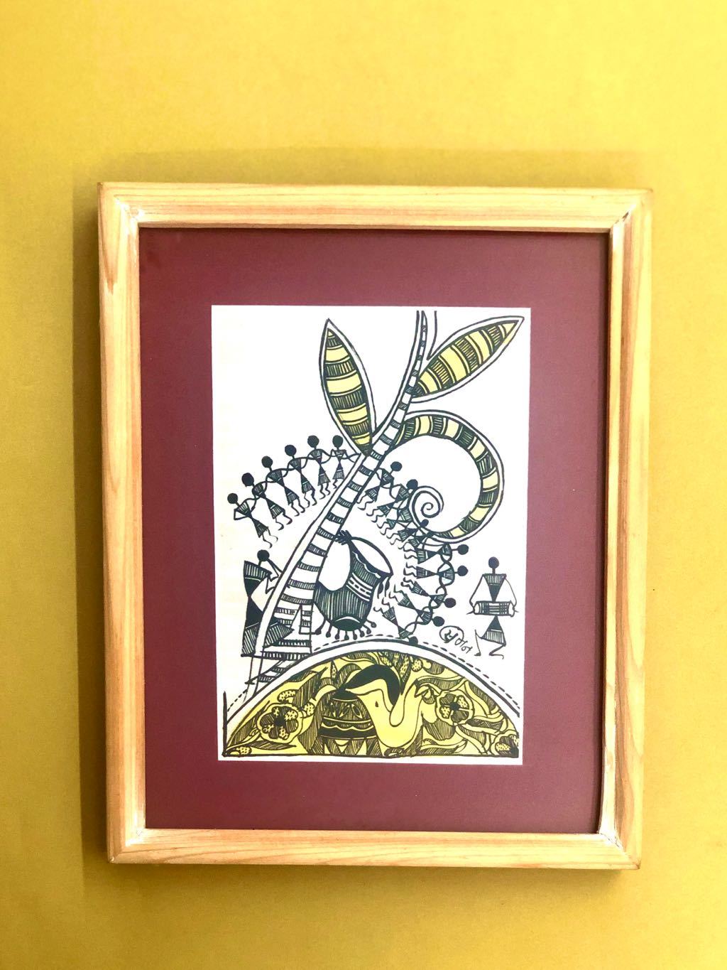 Warli Painting Of Tribal Lifestyle Best Wall Hanging Décor Attraction By Tamrapatra