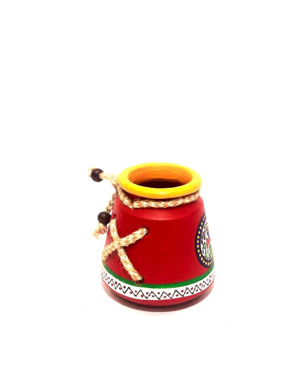 Threaded Warli Pot Make In India Terracotta Utility Decoration By Tamrapatra