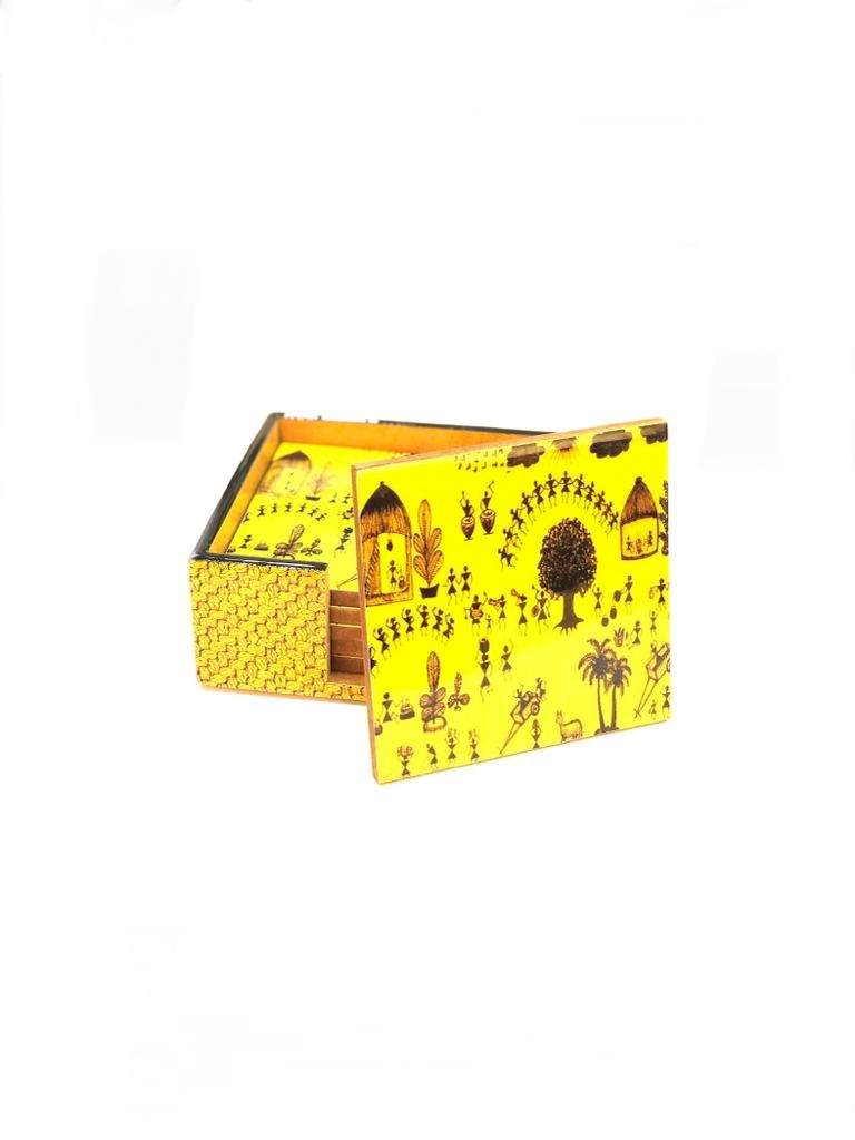 Designer Tea Coasters In Wood Laminated With Exclusive Concepts Tamrapatra