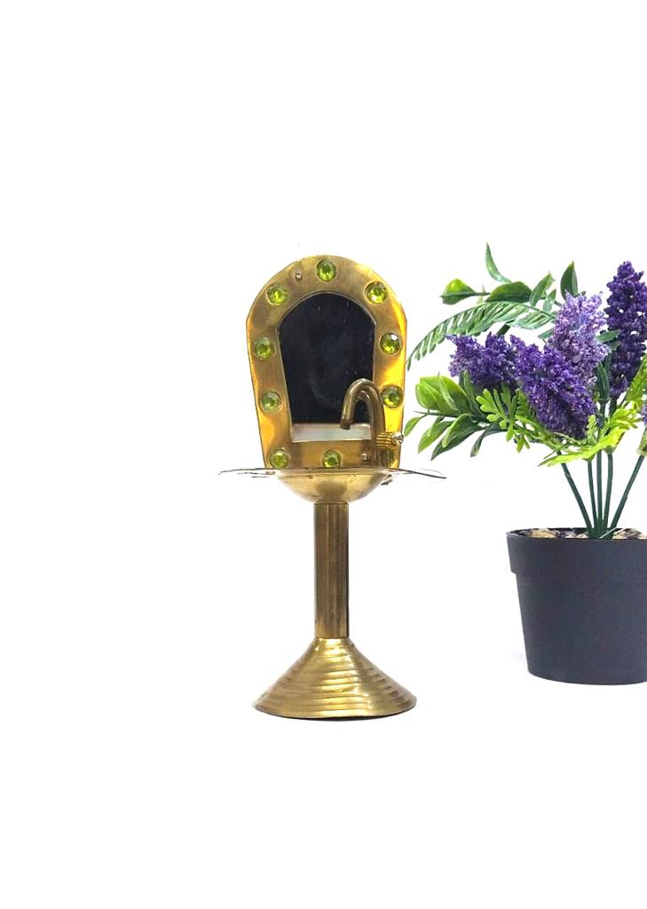 Brass Antique Miniature Wash Basin With Basin Vintage Collection Tamrapatra