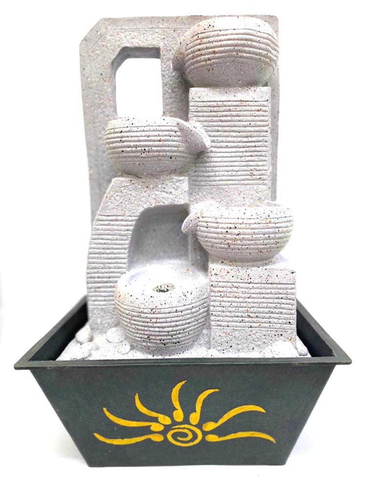Matki Pot Style Falling Water Fountains Magnificent Gray & Black Shade By Tamrapatra