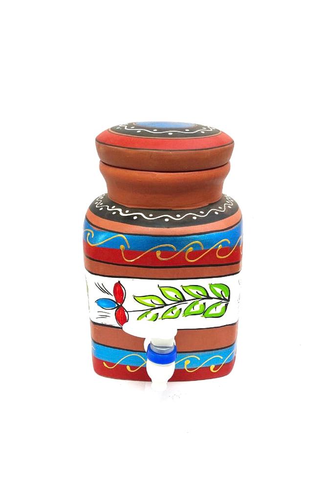 Water Jugs Square Hand Painted Squared Shaped In Various Designs From Tamrapatra