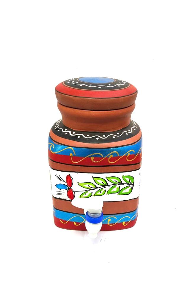 Water Jugs Square Hand Painted Squared Shaped In Various Designs From Tamrapatra