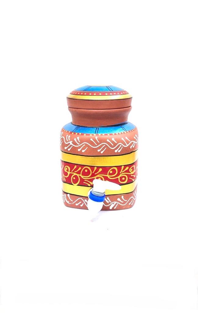 Water Jugs Square Hand Painted Squared Shaped In Various Designs From Tamrapatra