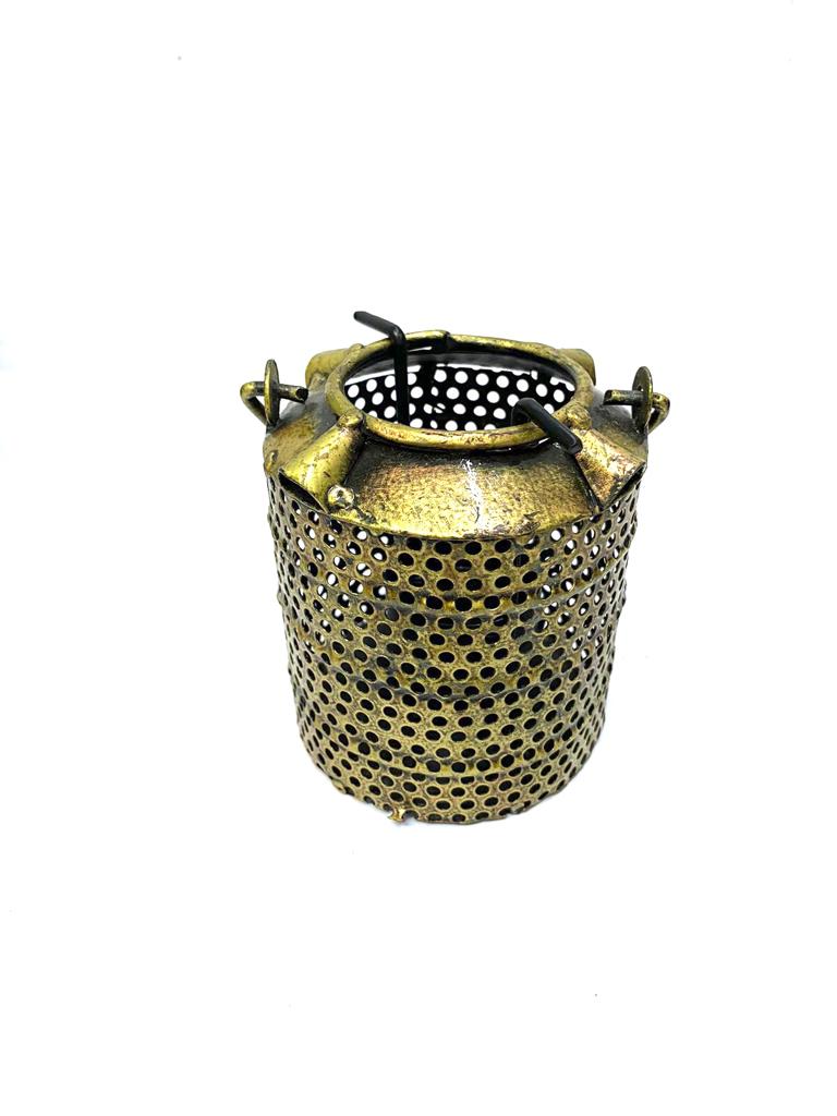 Metal Tank Tea Light Holder Outstanding Wonderful Creations From Tamrapatra
