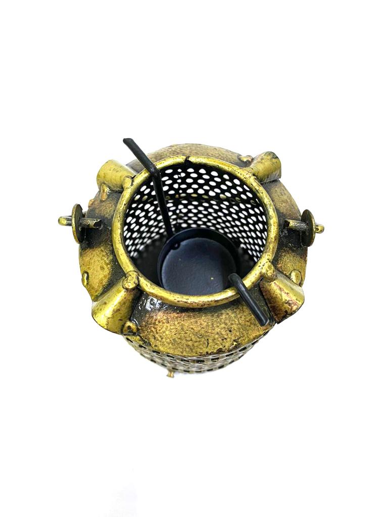 Metal Tank Tea Light Holder Outstanding Wonderful Creations From Tamrapatra
