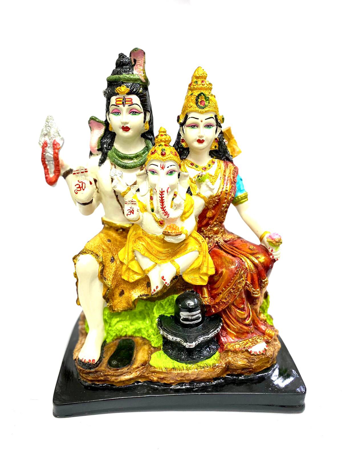 Shiv Family Spiritual God Statue Religious Gifting's & Collectible From Tamrapatra