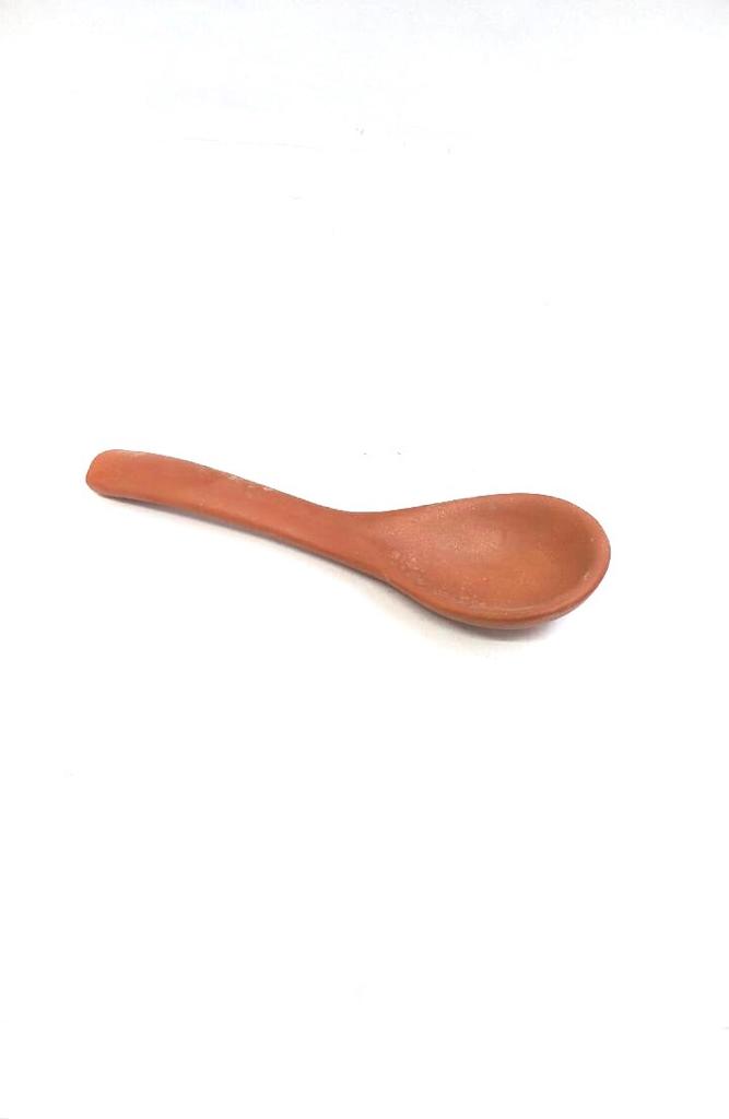 Big Serving Spoon Terracotta Collection Cooking Stirrer Handcrafted By Tamrapatra