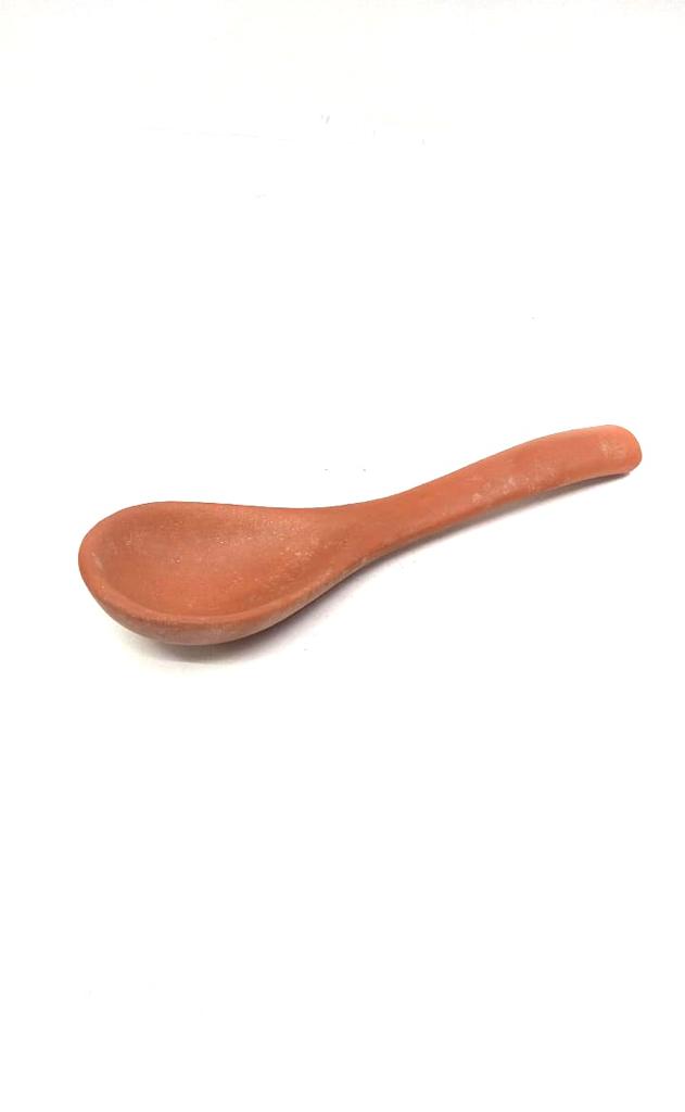 Big Serving Spoon Terracotta Collection Cooking Stirrer Handcrafted By Tamrapatra