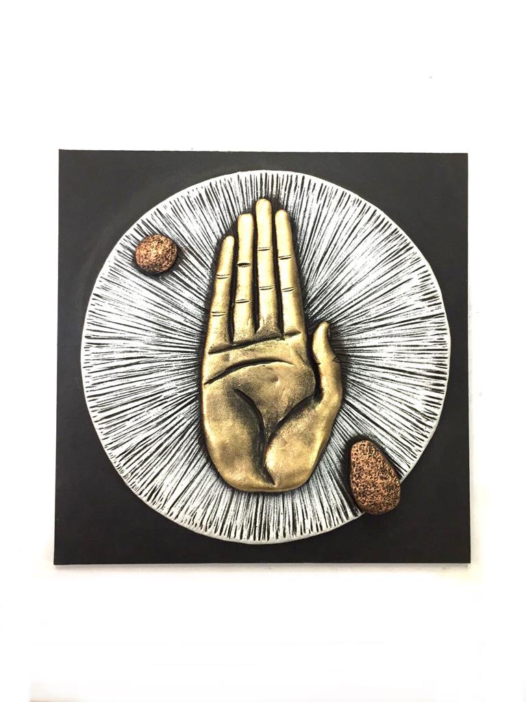 Shades Of White Gold Hand Gestures Spiritual Artwork Mudra Art Tamrapatra
