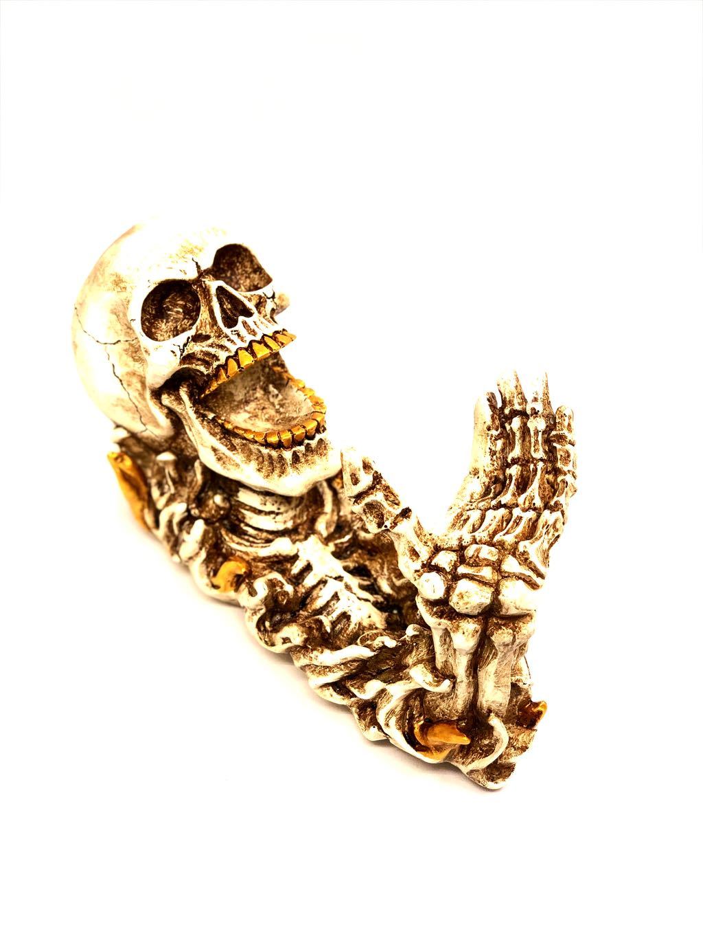 Skull Decor Bottle Holder Rare Master Showpiece Resin Art & Crafts By Tamrapatra