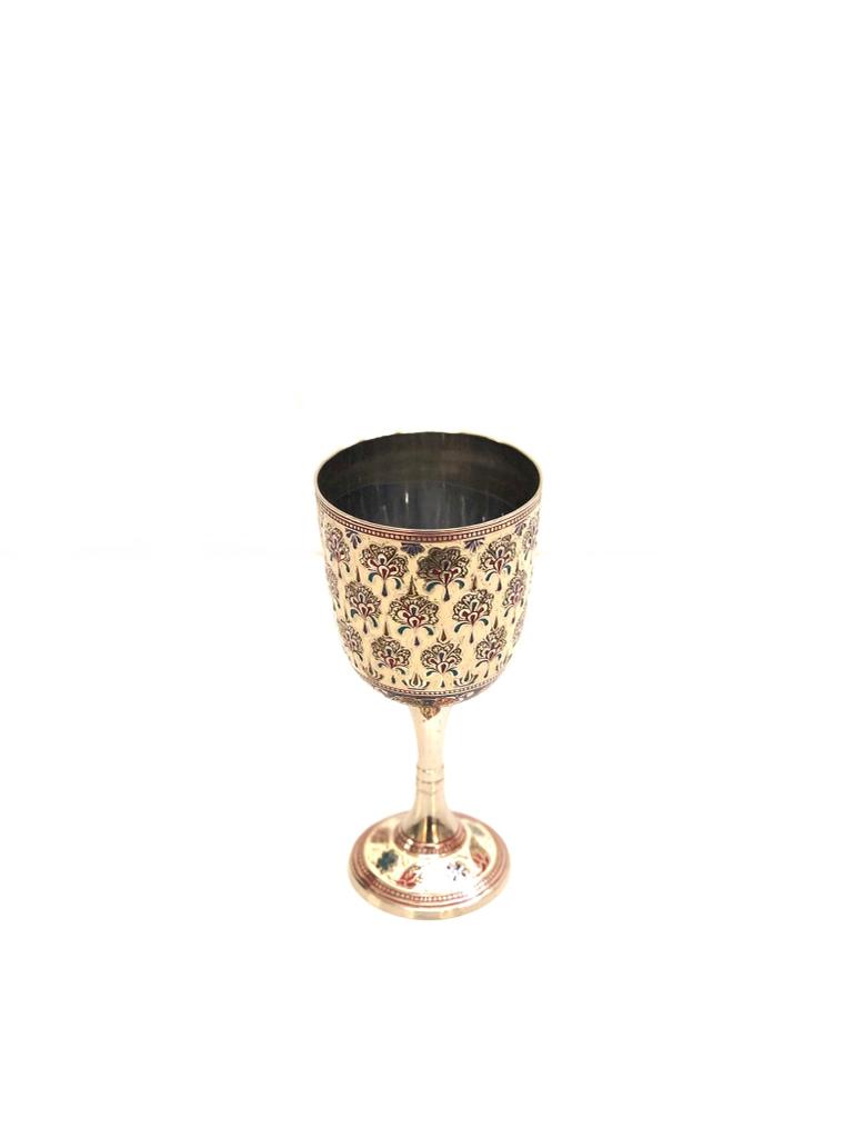 Brass Wine Cups Limited Edition Handcrafted By Indian Artisans By Tamrapatra