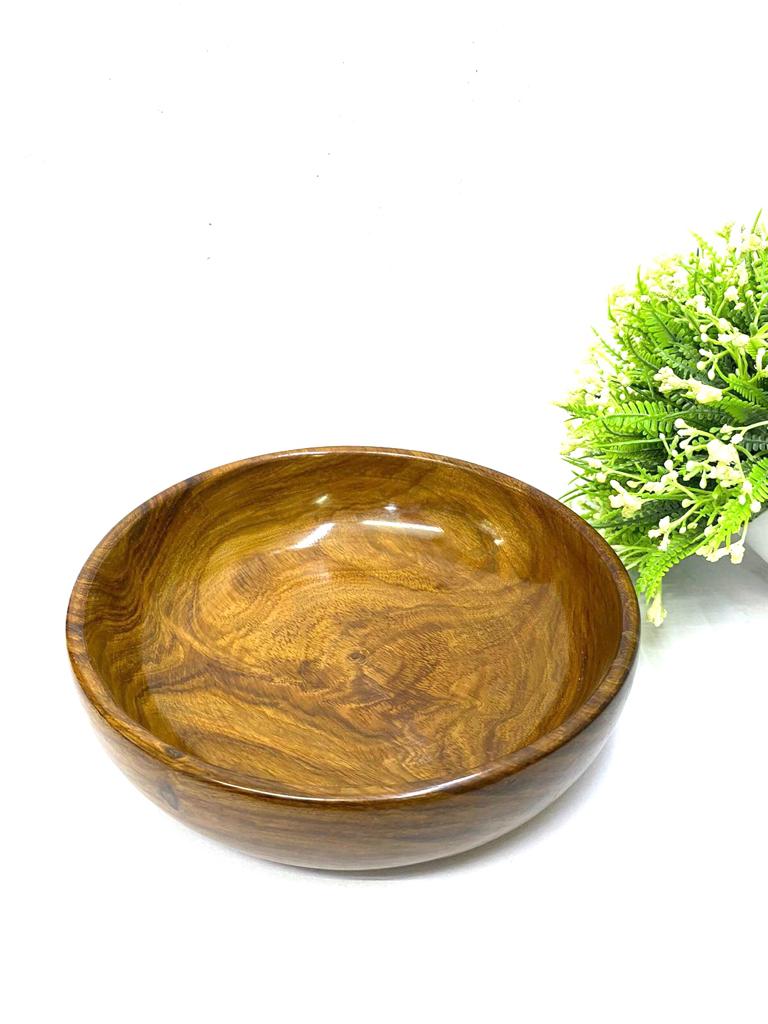 Wooden Bowls Various Size Easy Wipe Serve Dry Fruits Snacks From Tamrapatra
