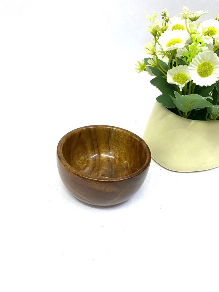 Wooden Bowls Various Size Easy Wipe Serve Dry Fruits Snacks From Tamrapatra