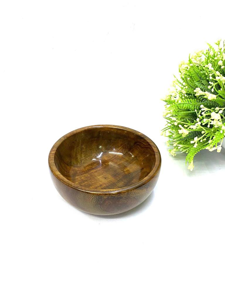Wooden Bowls Various Size Easy Wipe Serve Dry Fruits Snacks From Tamrapatra