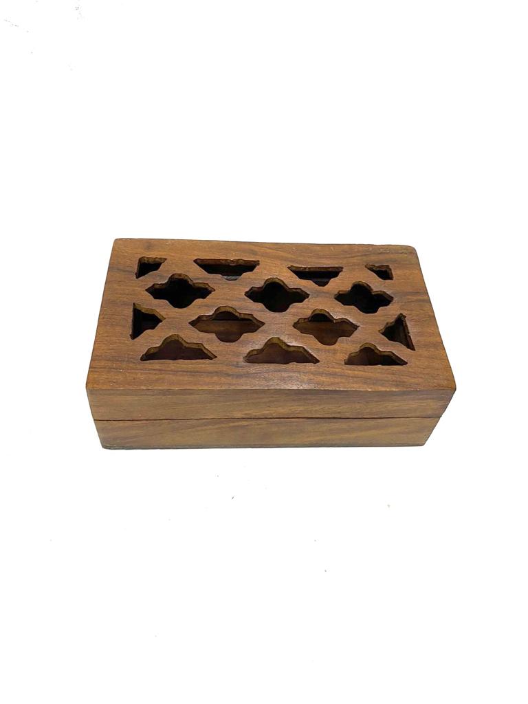 Beautiful Carving Wooden Storage Box Gifting Ideas Handcrafted By Tamrapatra