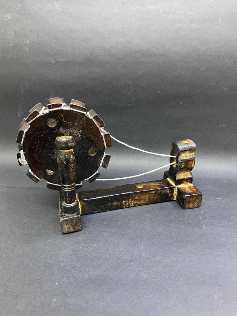 Wooden Gandhiji Charkha Antique Collection For Home Office Décor By Tamrapatra