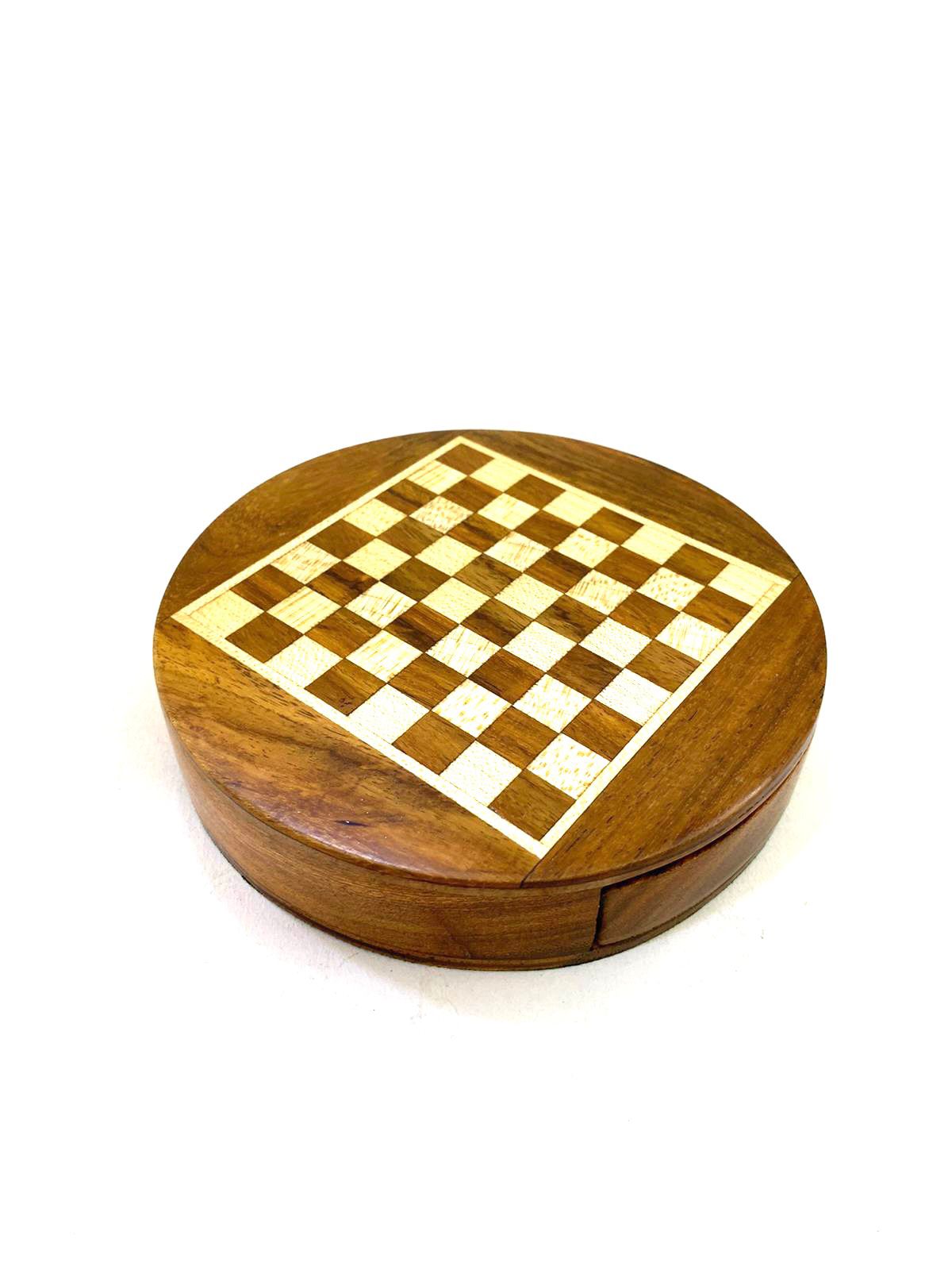 Travel Chess Wooden Carved Pieces Handcrafted Games By Tamrapatra