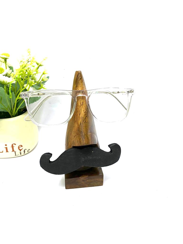 Spectacles Organizer Stand In Stylish Wooden Warli Hand Painted By Tamrapatra
