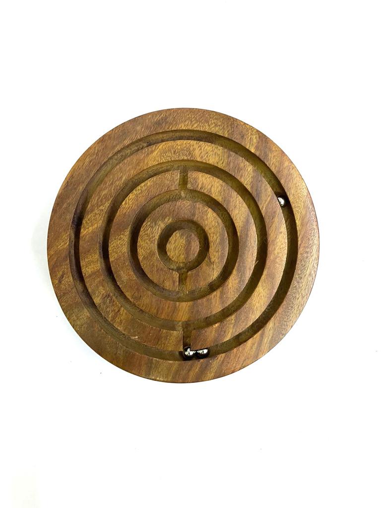 Goli Game Wooden Puzzle Ball In Maze Fun & Smart Minds Kids Gifts Tamrapatra