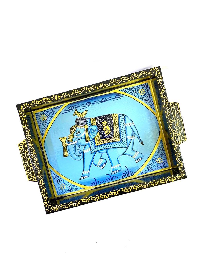 Royal Tray Series Hand Painted & Crafted With Precision Various Designs By Tamrapatra - Tamrapatra