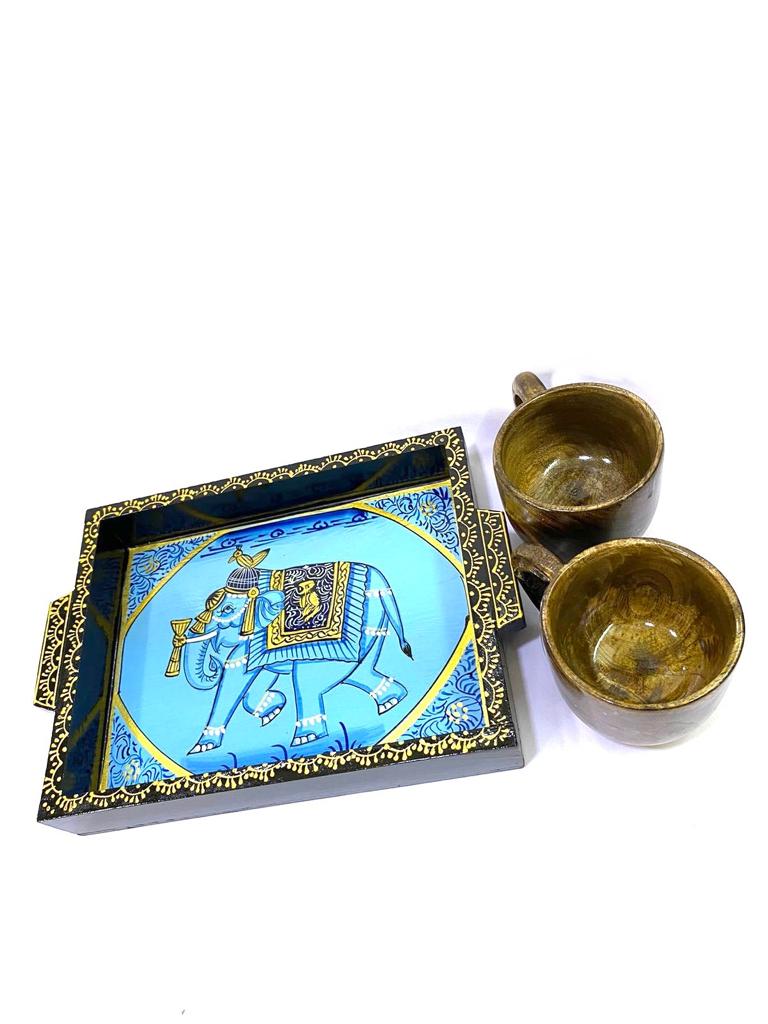 Royal Tray Series Hand Painted & Crafted With Precision Various Designs By Tamrapatra - Tamrapatra