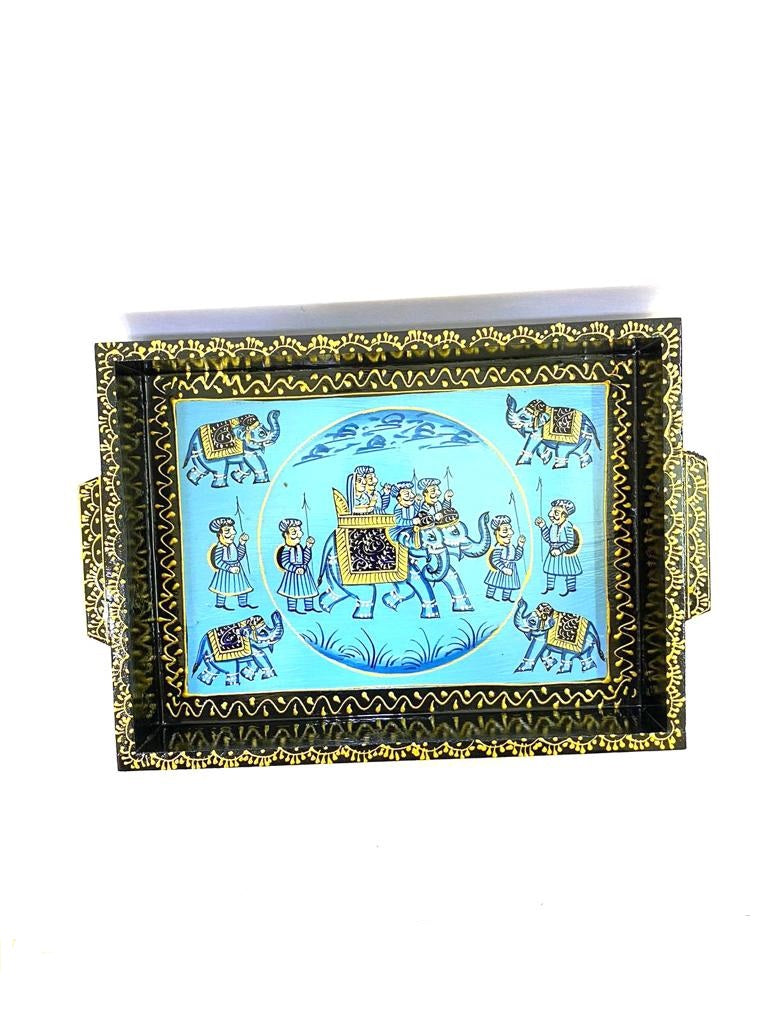 Royal Tray Series Hand Painted & Crafted With Precision Various Designs By Tamrapatra - Tamrapatra