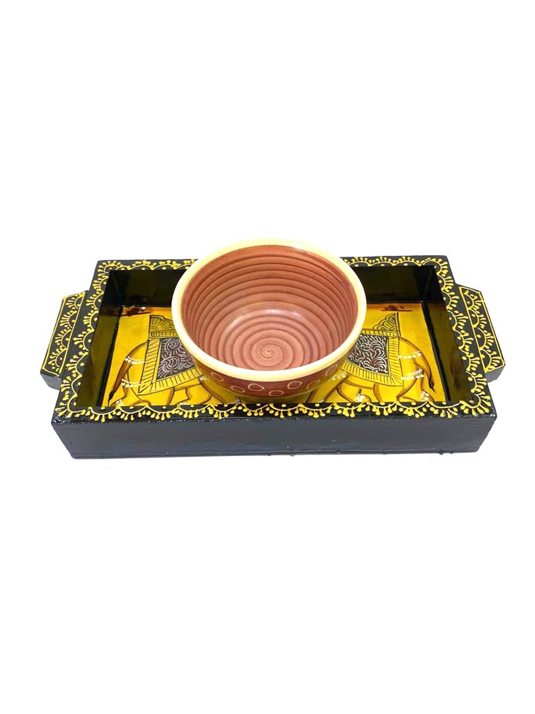 Royal Tray Series Hand Painted & Crafted With Precision Various Designs By Tamrapatra - Tamrapatra
