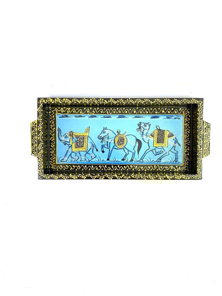 Royal Tray Series Hand Painted & Crafted With Precision Various Designs By Tamrapatra - Tamrapatra