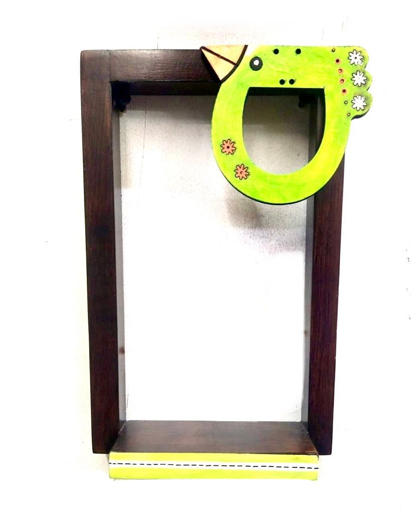 Sweet Little Birds Wooden Shelf With Pot Wall Décor Ideas From Tamrapatra
