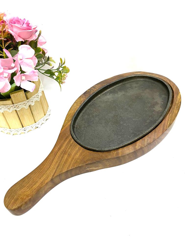 Wooden Sizzler Platters Serving In Luxurious Lifestyle Way Exclusive At Tamrapatra