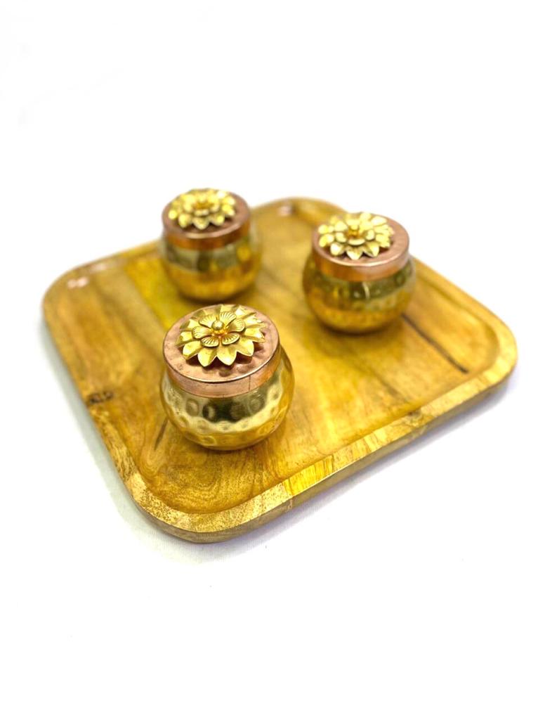 Sleek Wooden Tray Collection In Various Shapes For Office Home By Tamrapatra