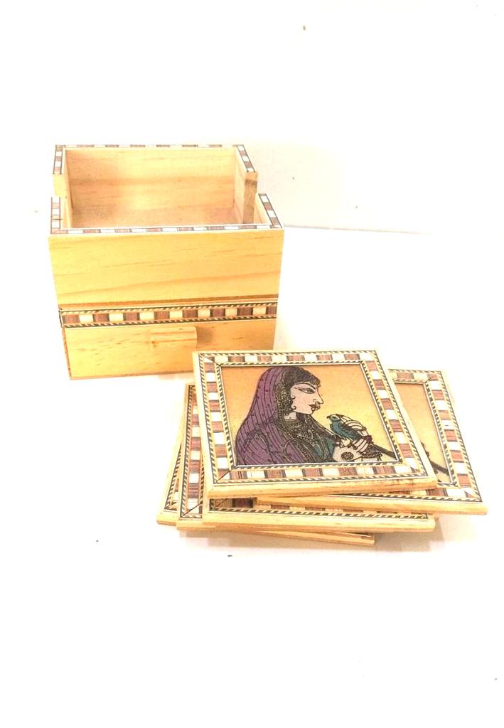 Wooden Tea Coaster With Storage For Every House Gifts Kitchen Dinning Ware Tamrapatra