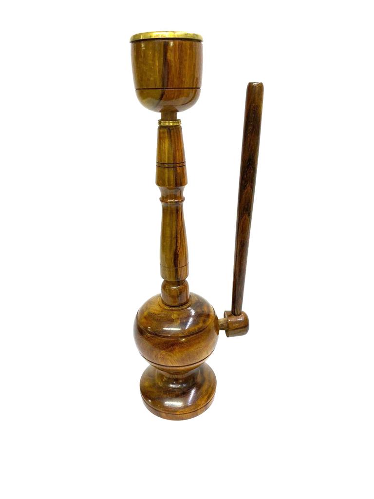 Wooden Hookah Vintage Artefacts Elegant Look Handcrafted Collection Tamrapatra