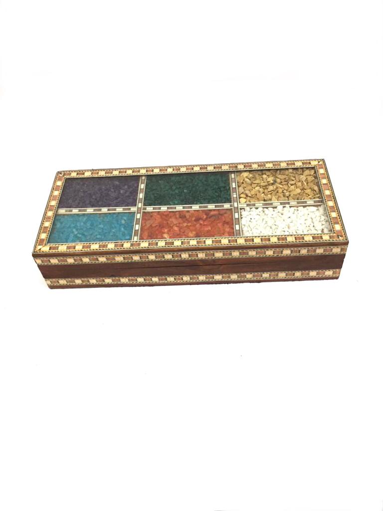 Long Wooden Storage Utility Gemstones Box Fashion Accessories By Tamrapatra