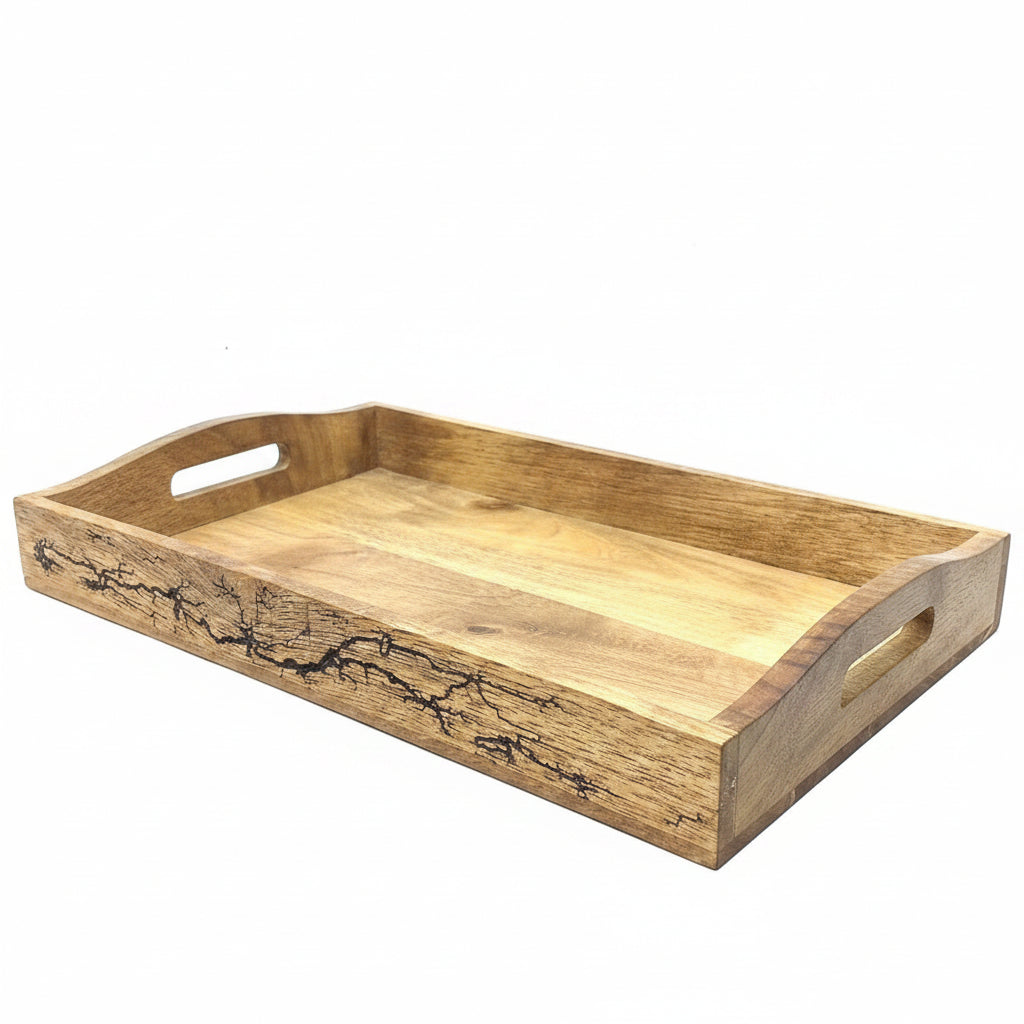 Wooden Tray Easy Carry Sleek Designs In Various Size Exclusive From Tamrapatra - Tamrapatra